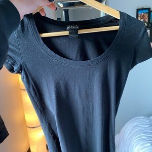 plain black t-shirt from wet seal